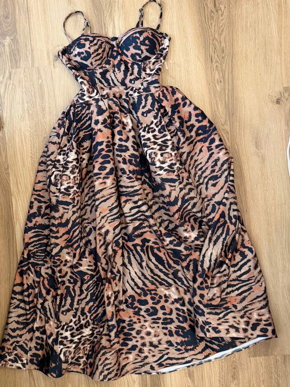 Fashion Nova’s Animal Print Dress in Brown and Black